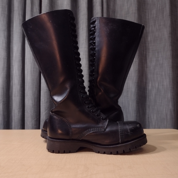 Underground Shoes England Underground Gripper Steel Cap Tall Boots 2 Eyelet Black Poshmark